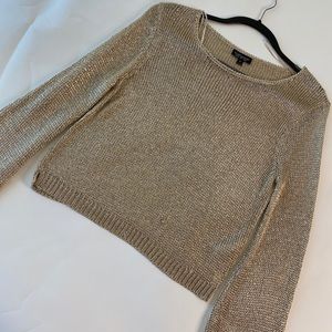 Topshop Metallic crop top